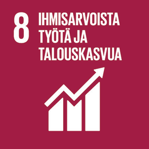 8: Ihmisarvoista työtä ja talouskasvua